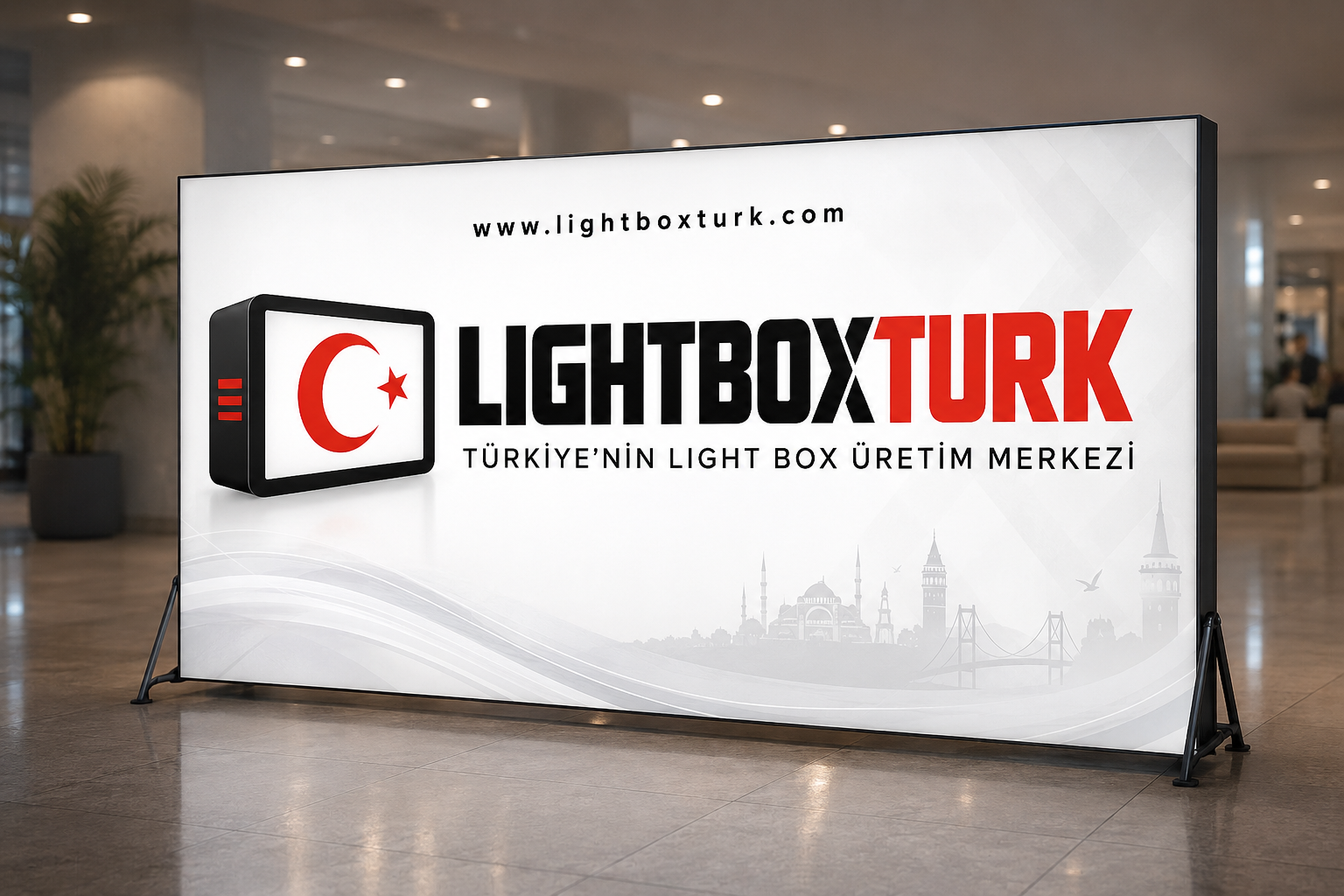 10cm Çift Yön Lightbox - İç Mekan